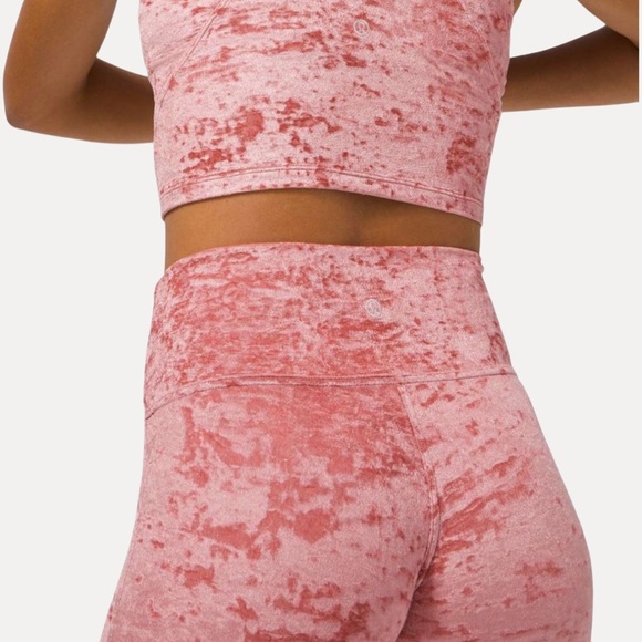 LULULEMON Wunder Lounge Tight 28” Velvet Soft Cranberry SPECIAL EDITION NEW - Picture 15 of 16